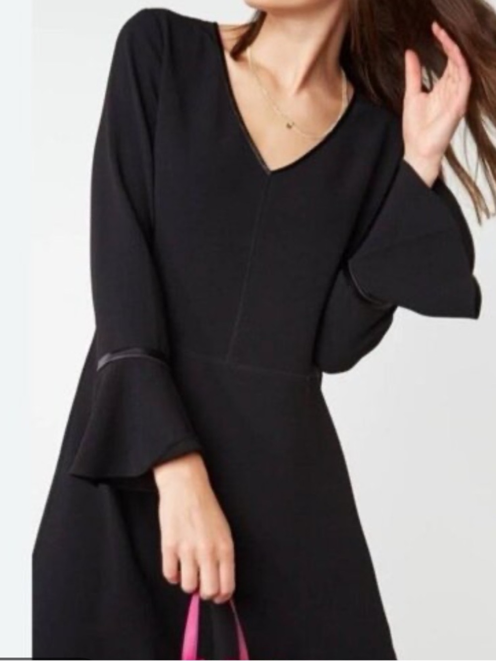 Scotch and soda black flare sleeve mini dress LBD size XS